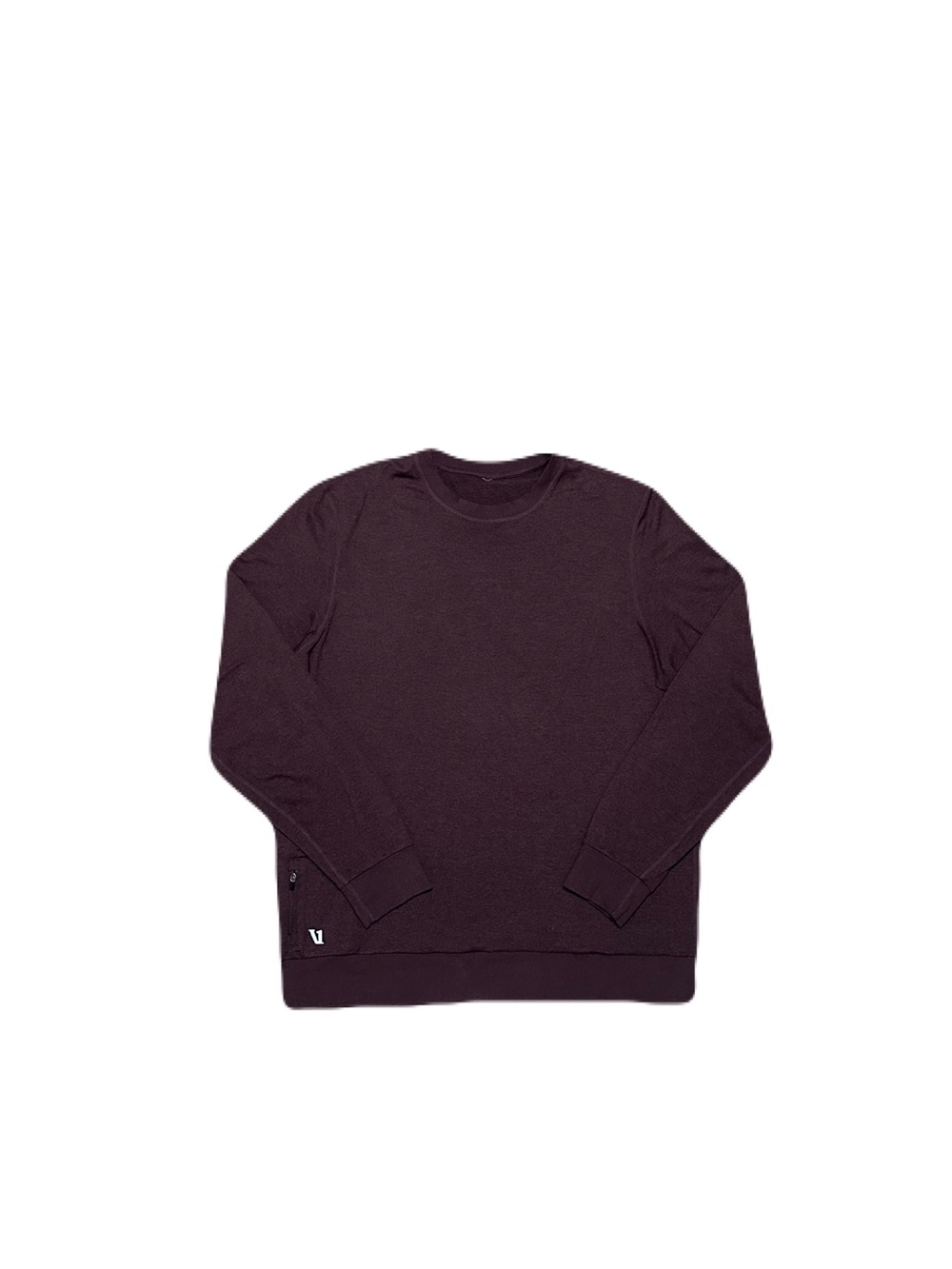 Vuori Pronto Performance Crew Long Sleeve Shirt Men’s XL burgundy red